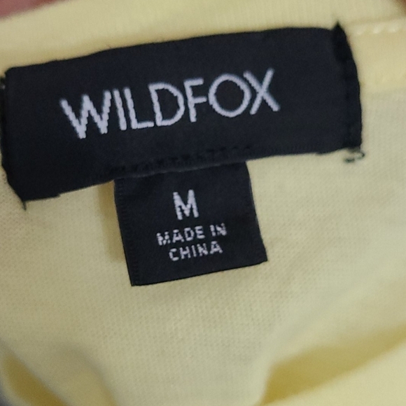 Nwt Wildfox Sunnies Keke Tee Yellow Medium - Picture 2 of 3